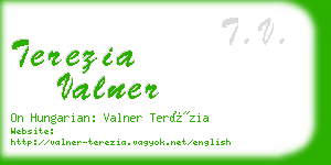 terezia valner business card